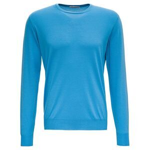 Gaudenzi Men Wool And Silk Light Blue Sweater